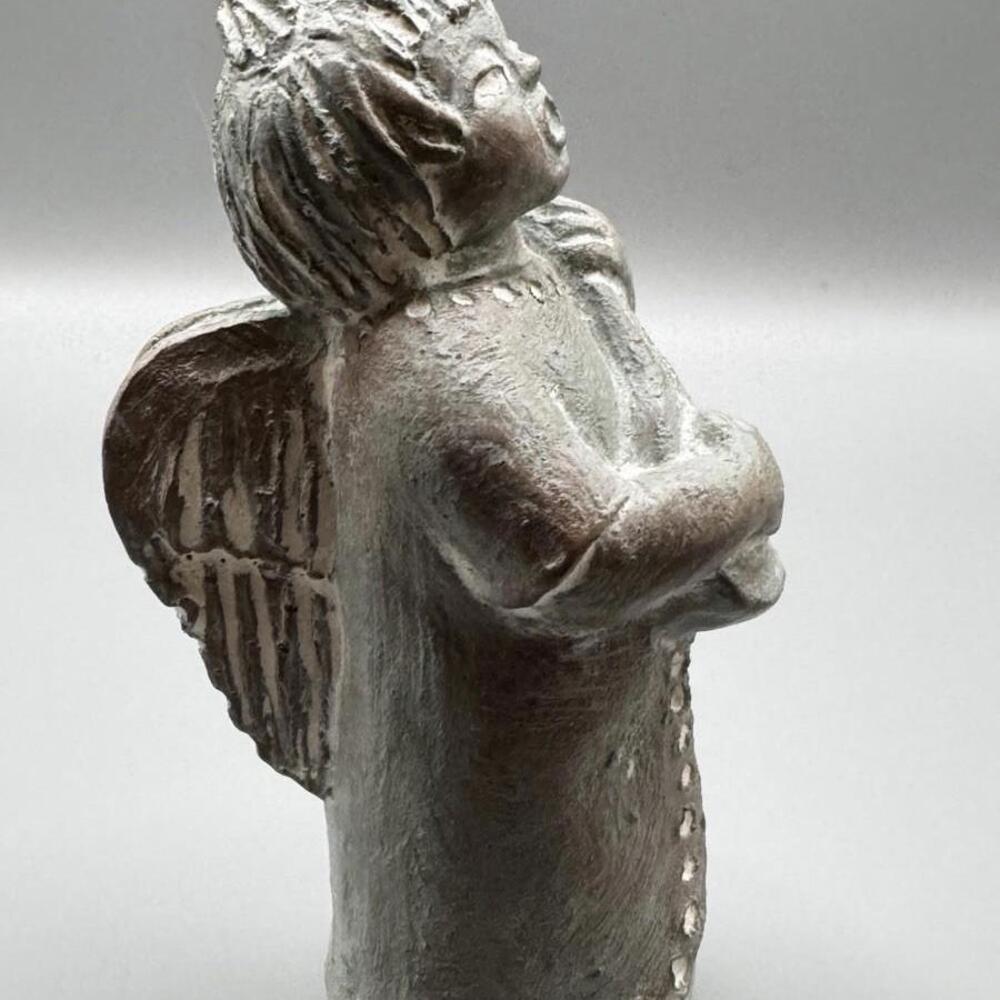 Vintage Isabel Bloom Signed 1988 Singing Angel with Ukelele/Lute/Banjo Sculpture